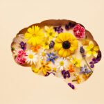 Cerebro con Flores
